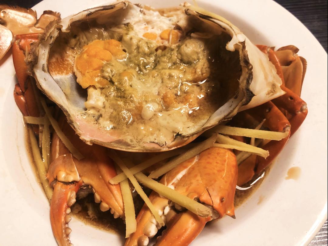 黄酒蒸膏蟹的做法