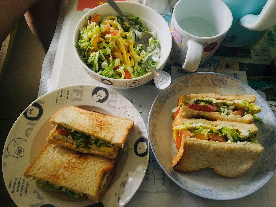 随意任性发挥的早餐三明治