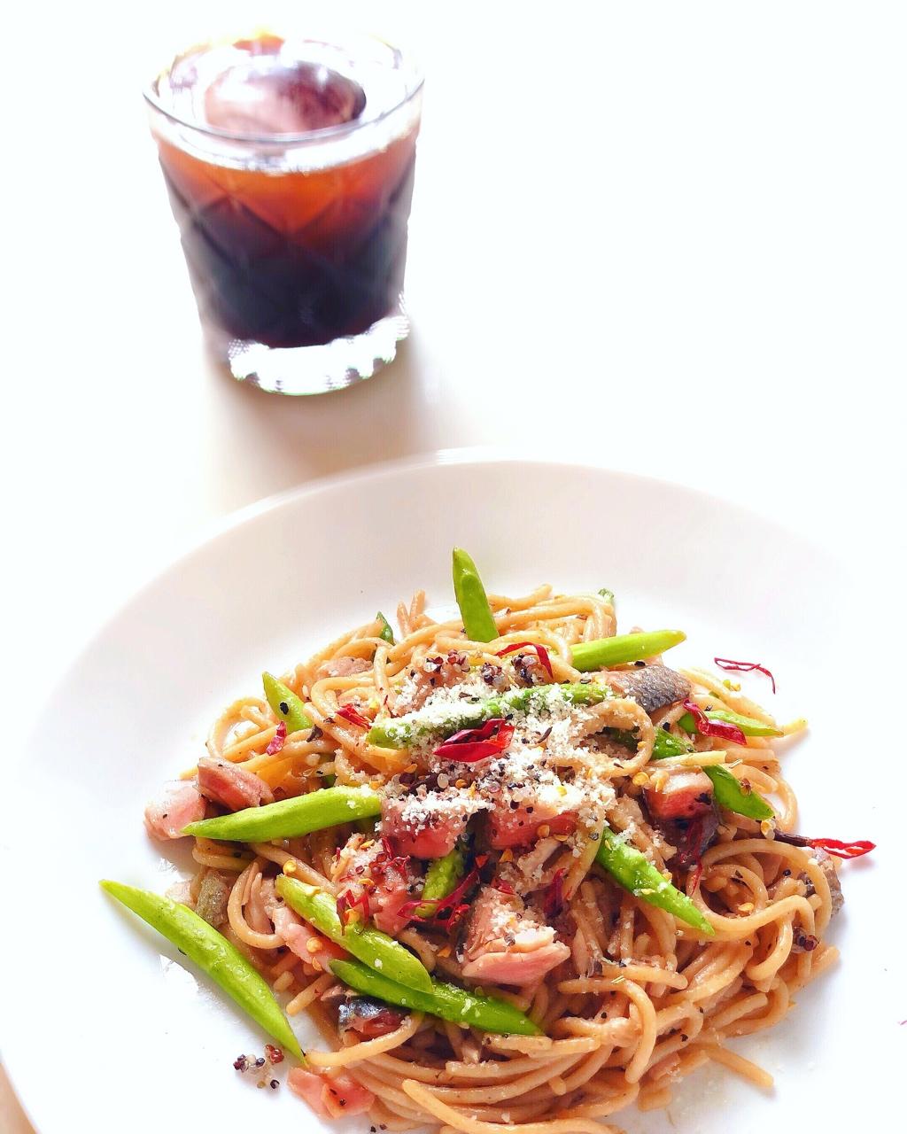 黑椒三文鱼pasta