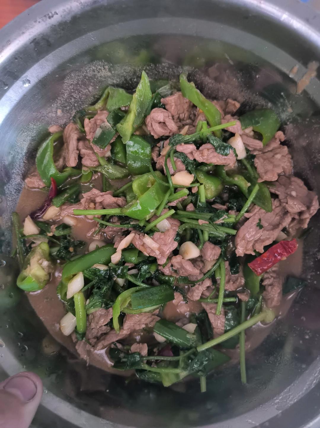 香菜牛肉丝