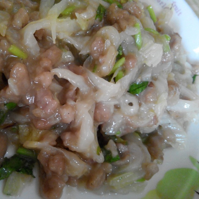 白菜烂糊肉丝