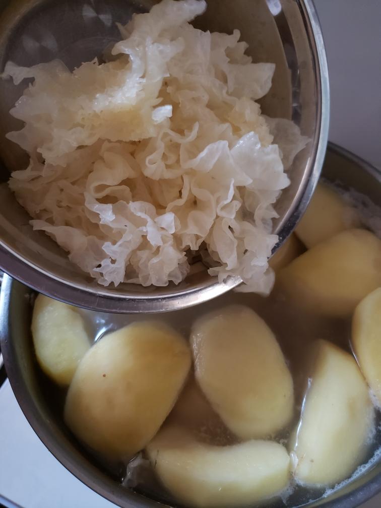 苹果雪梨雪耳无花果瘦肉汤