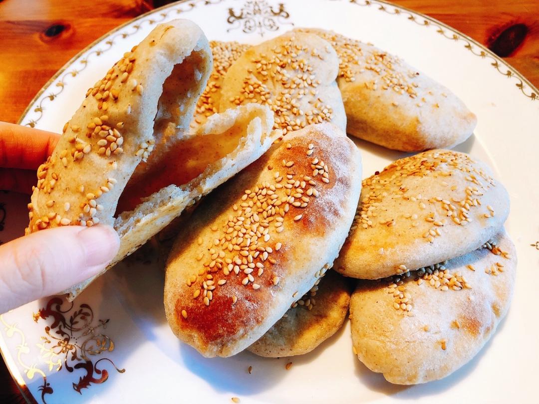 哆啦miya做的烫面空心烧饼