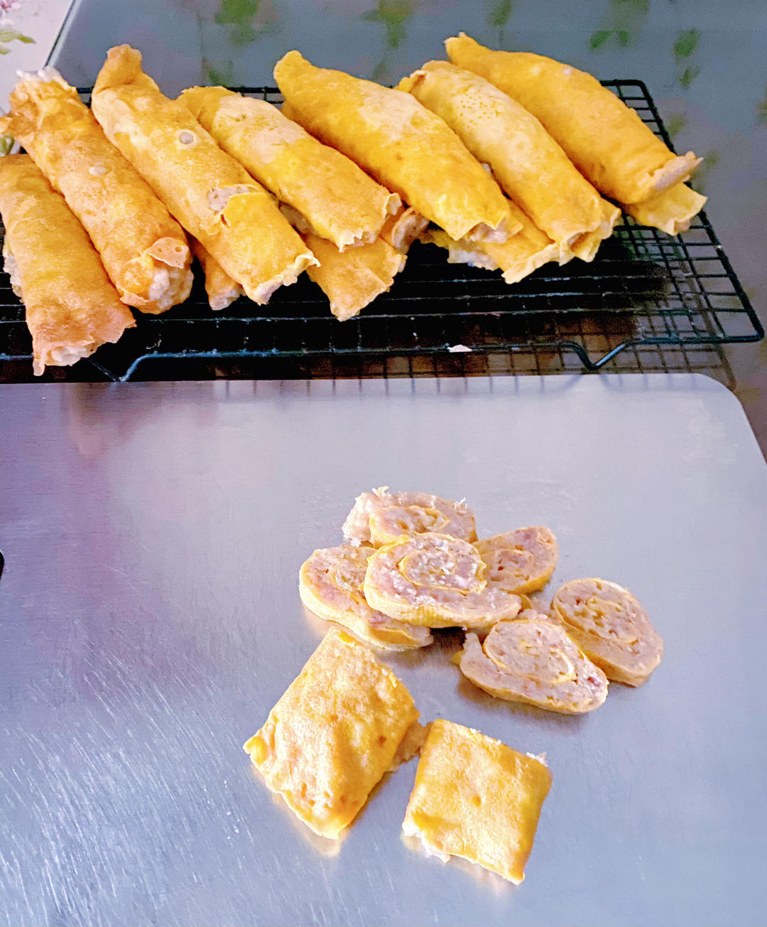 河南开封的扣碗之“卷煎”。