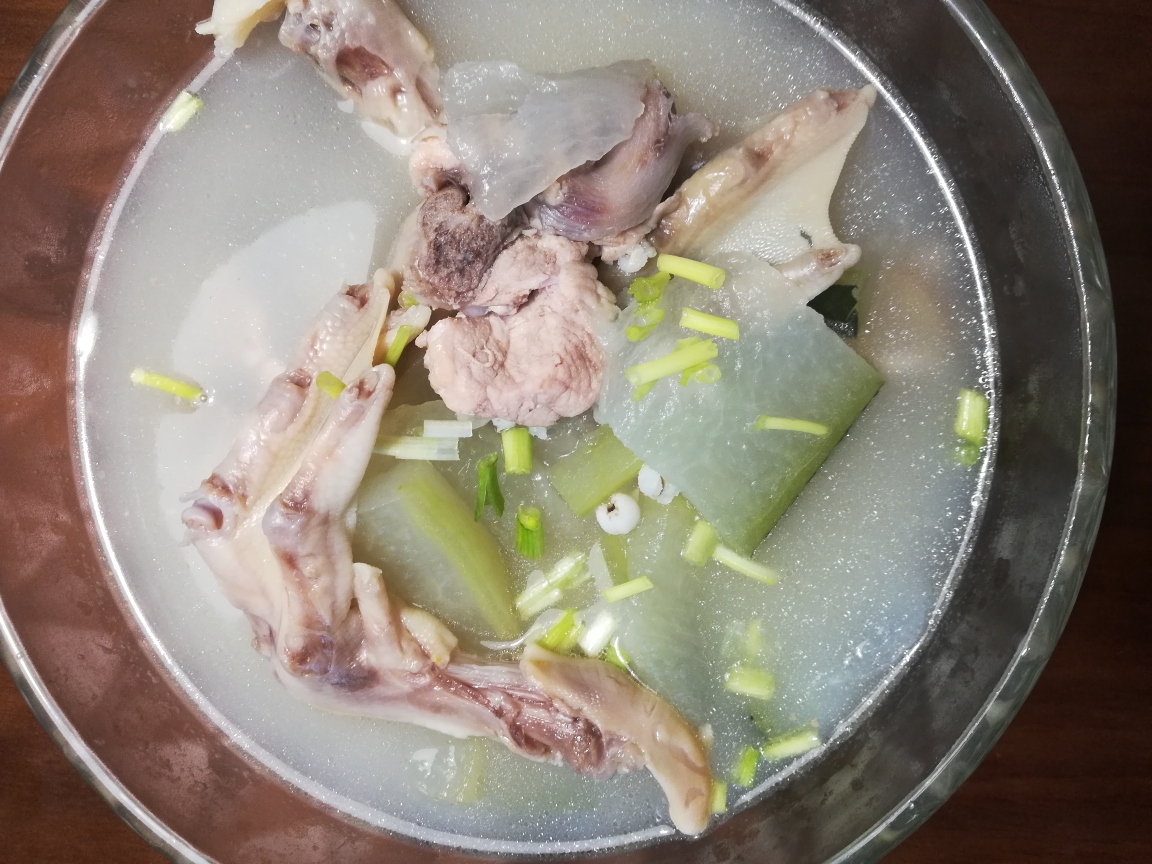 鸭脚（鸭翅）薏米冬瓜烫的做法 步骤10