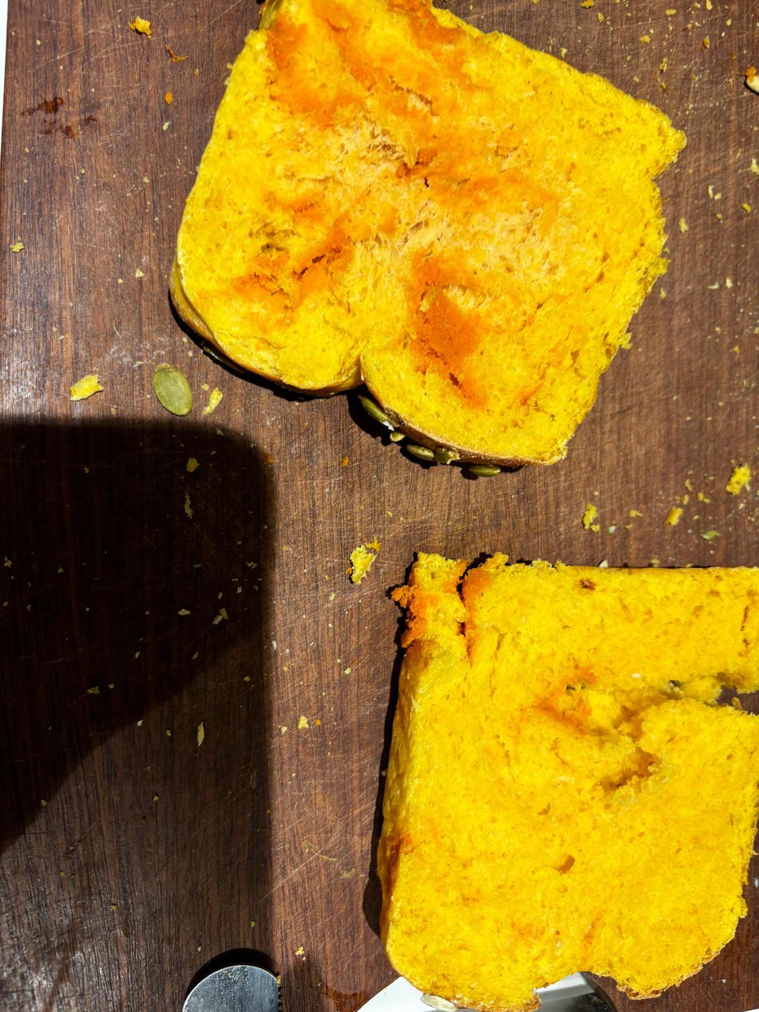 双倍南瓜🎃夹馅吐司，超软超浓郁！（波兰种）