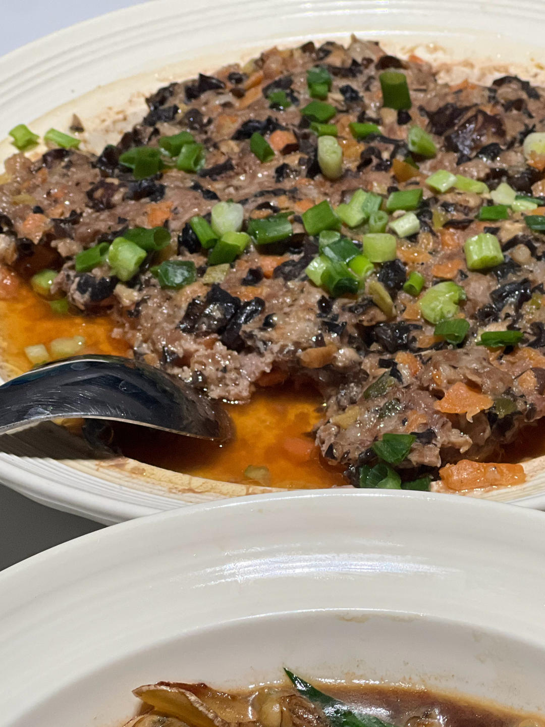 蒸香菇马蹄肉饼 丨小朋友的最爱系列