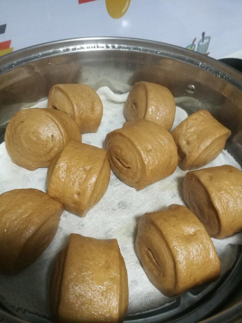 面包机版牛奶红糖馒头