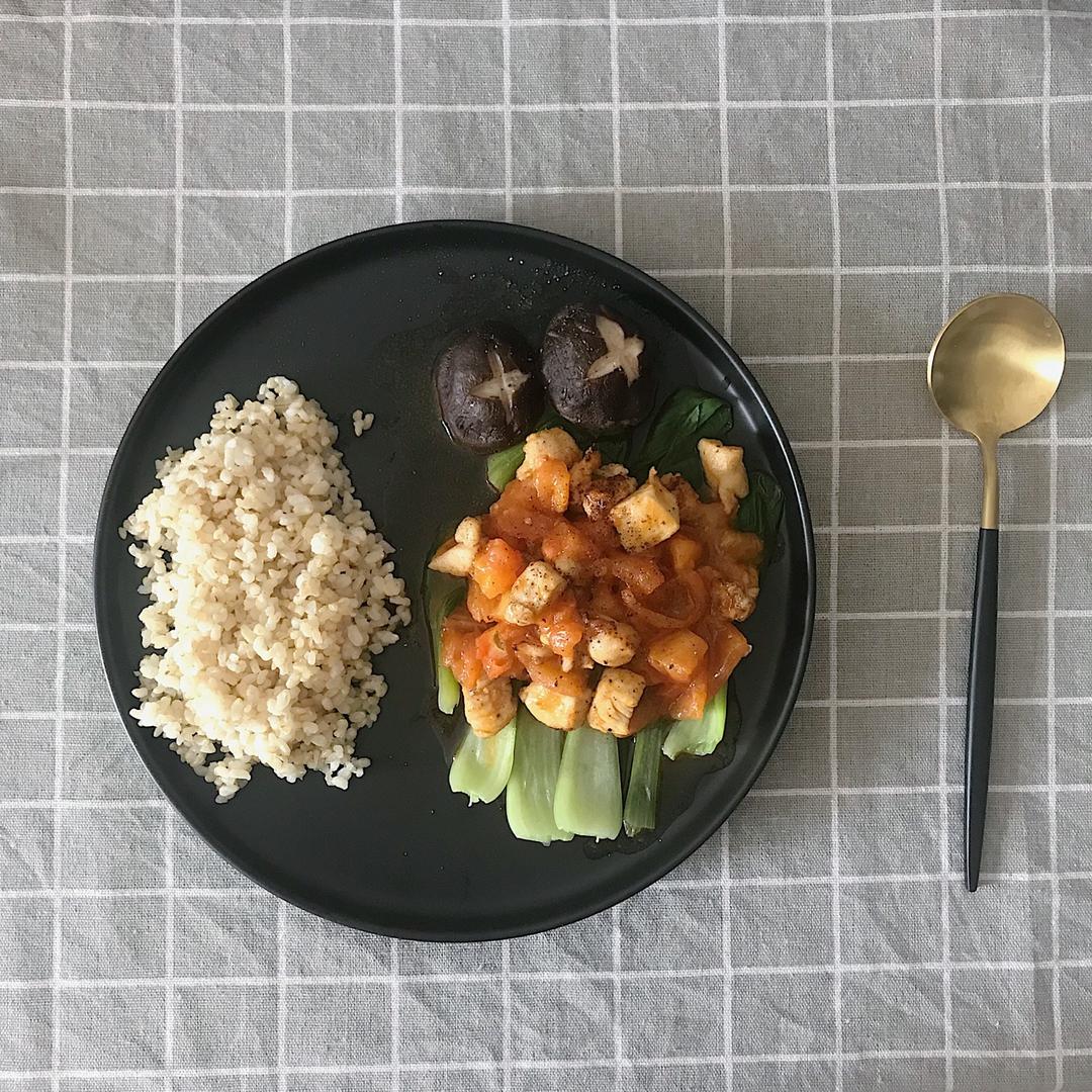 番茄鸡胸丁——减脂必备！！