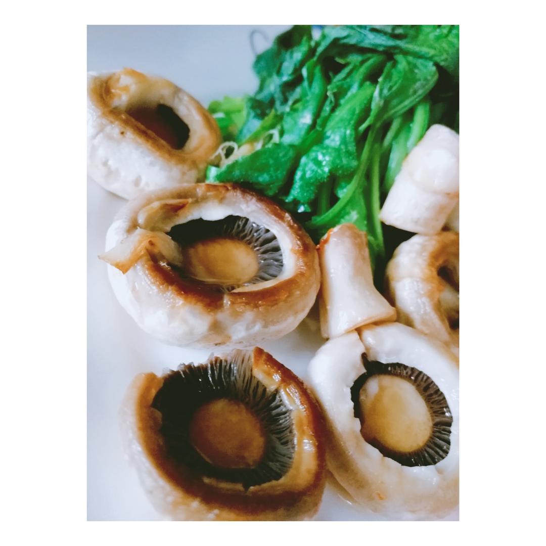 保留最原始鲜味儿的煎口蘑