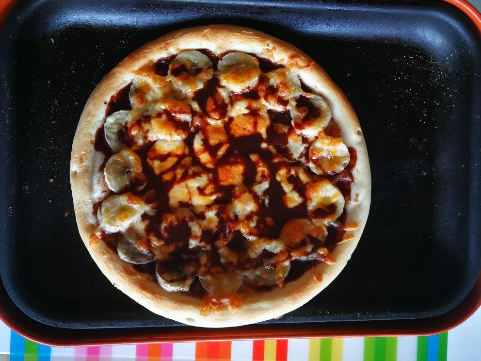 香蕉巧克力披萨【松下微蒸烤箱DS900】