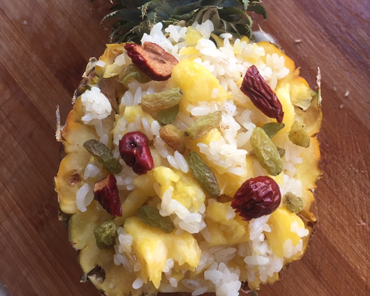 菠萝糯米饭——云南傣式/甜的做法 步骤5