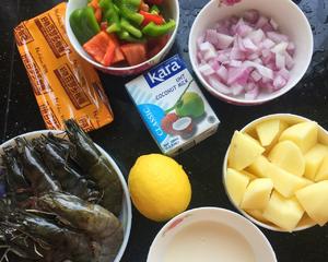 咖喱虾的做法 步骤1