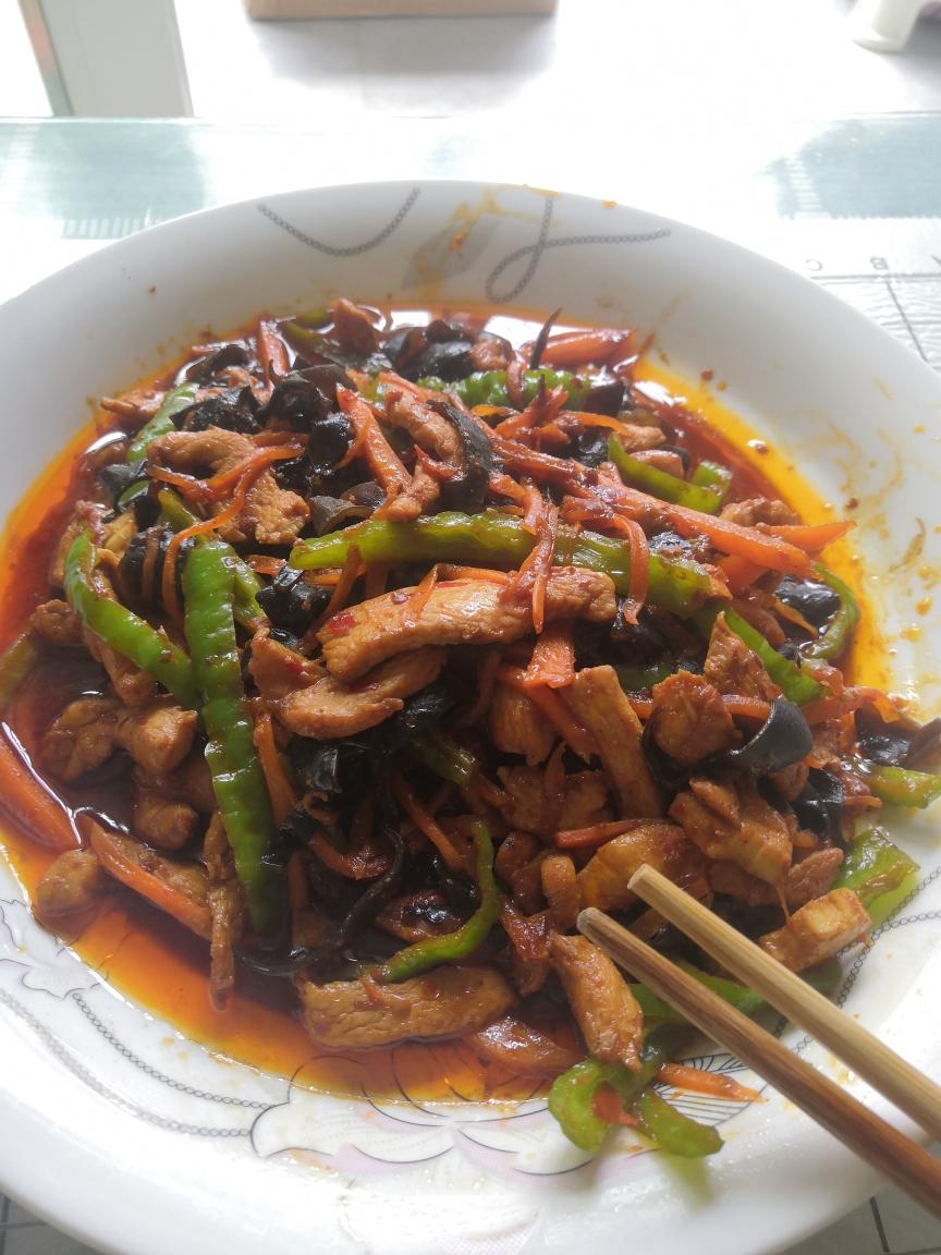 无敌下饭低脂鸡胸肉版鱼香肉丝