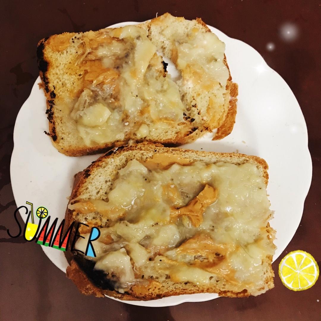 香蕉泥花生酱三明治（我的食欲稳定器）| 健康·三餐