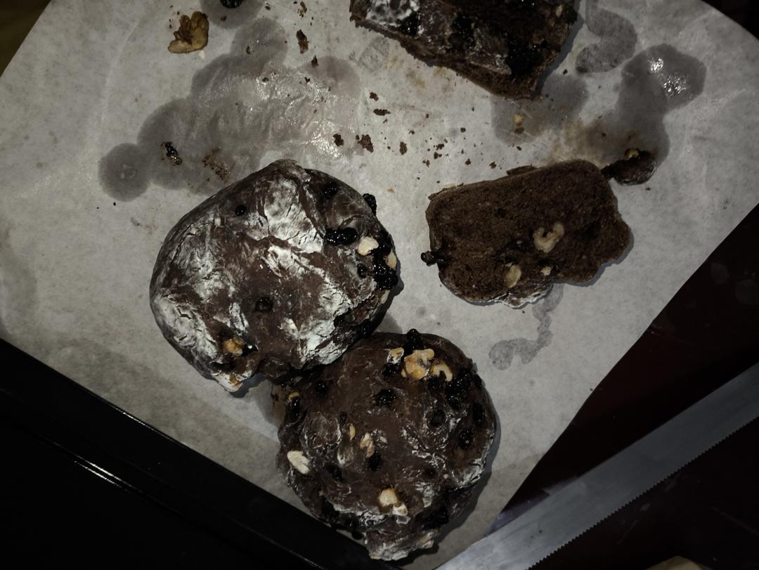 无糖无油也好吃❗️免揉🍞干果布朗尼面包