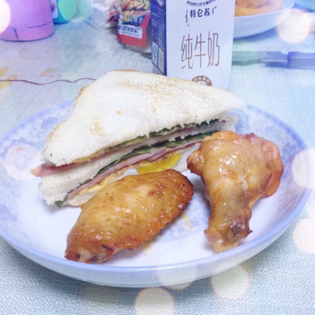 火腿芝士蛋三文治