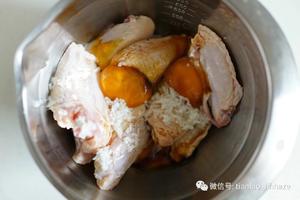 咸蛋黄醪糟烤鸡翅的做法 步骤2