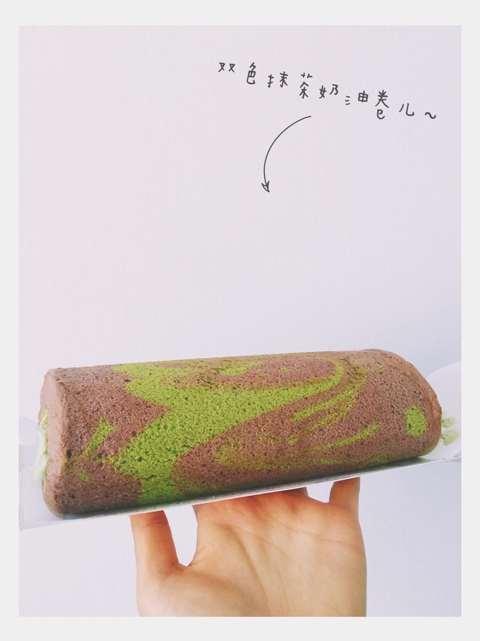 老公迷彩蛋糕卷-可可抹茶口味