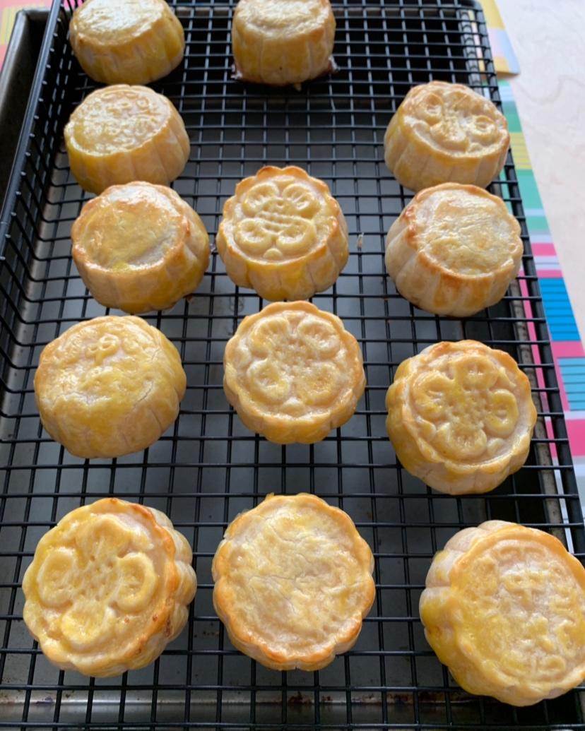 流心奶黄月饼（无吉士粉/转化糖浆版本）【曼食慢语】