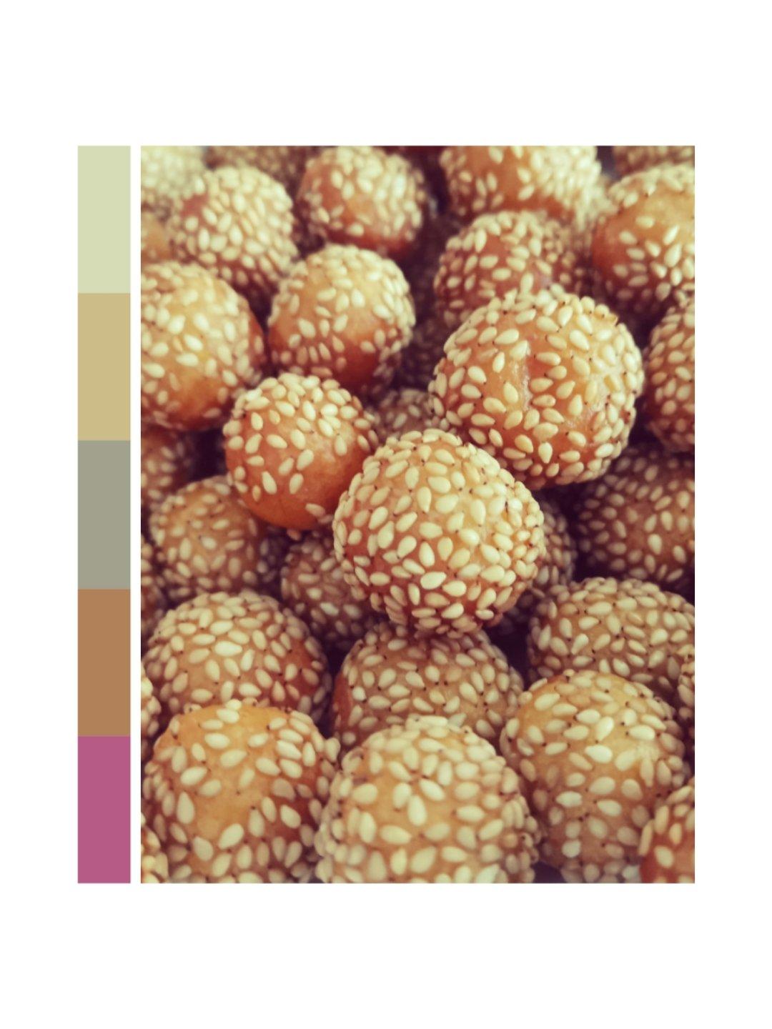 “南瓜芝麻球”聚餐必做小点心