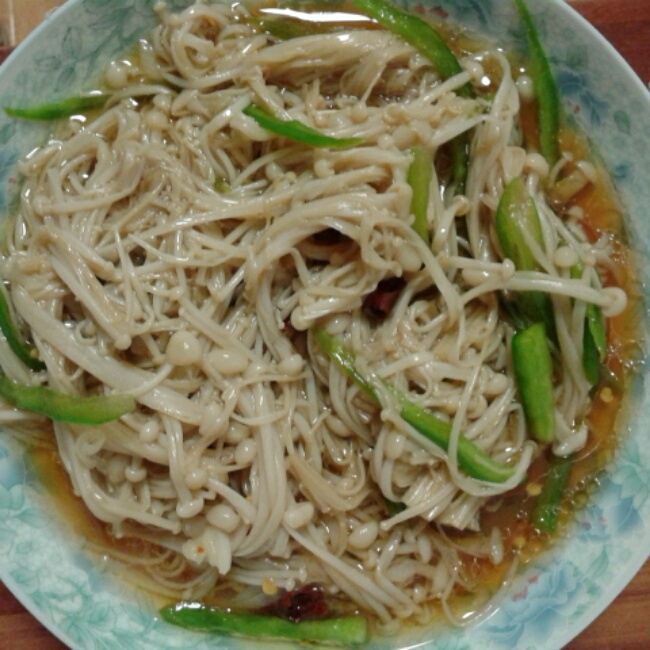 白灼金针菇