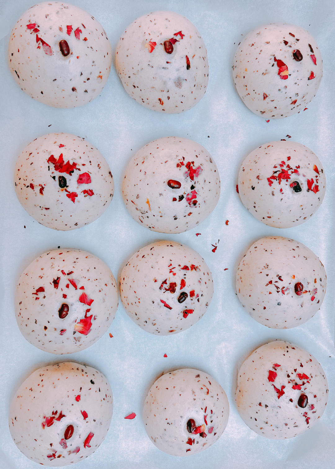 血糯米酒酿玫瑰花馒头