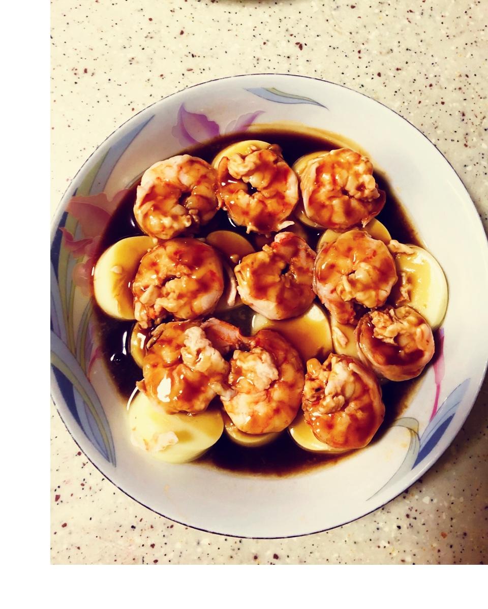 日本豆腐蒸虾仁