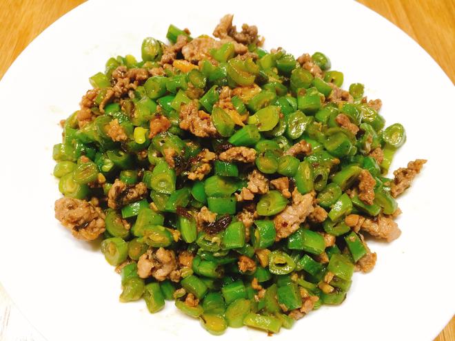 橄榄菜肉沫炒四季豆的做法