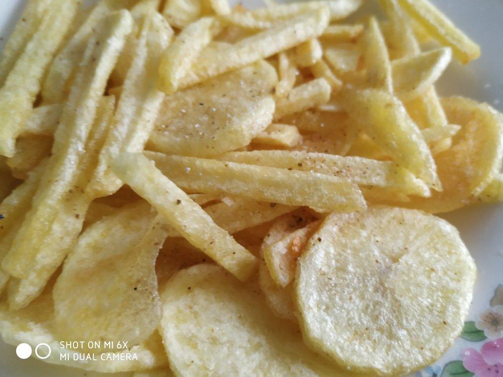 🔥焦香酥脆～自制薯片，嘎嘣脆秒杀膨化薯片