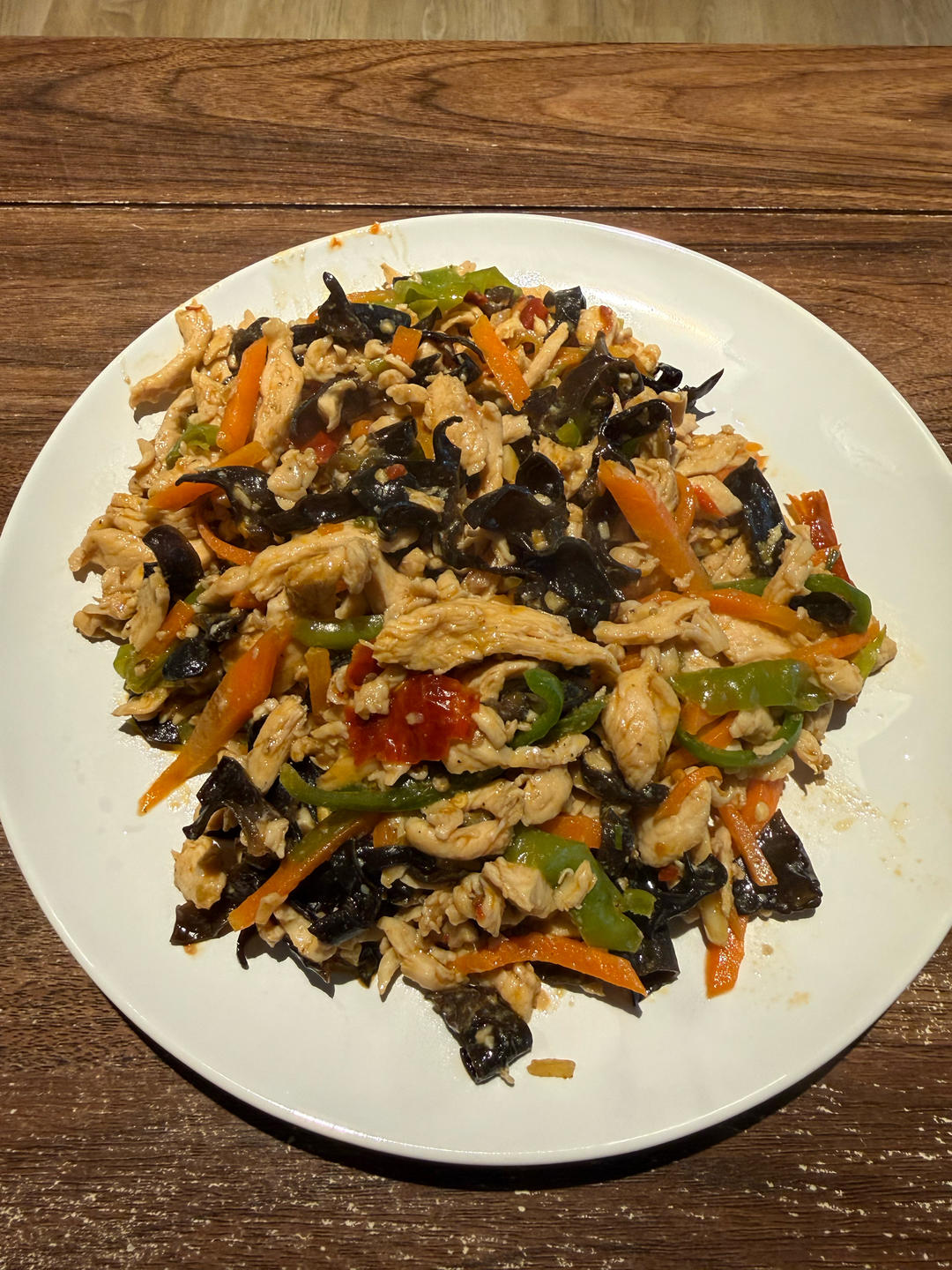 米饭🍚杀手鱼香鸡丝         （减脂期也可以吃）