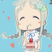 榛子布朗尼和草莓彩迪卷跳舞