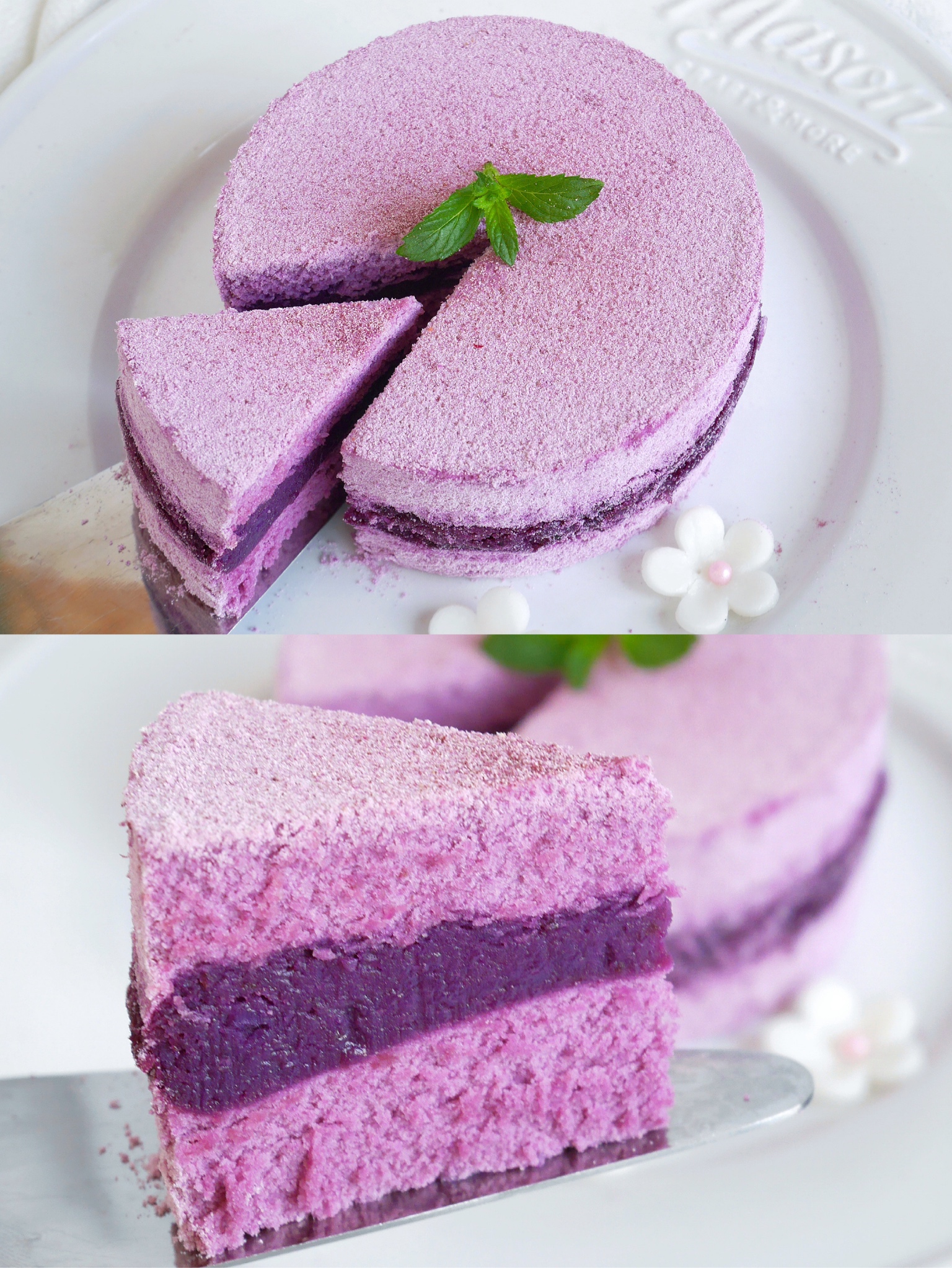 不用烤箱也能做❗️紫薯松糕的做法