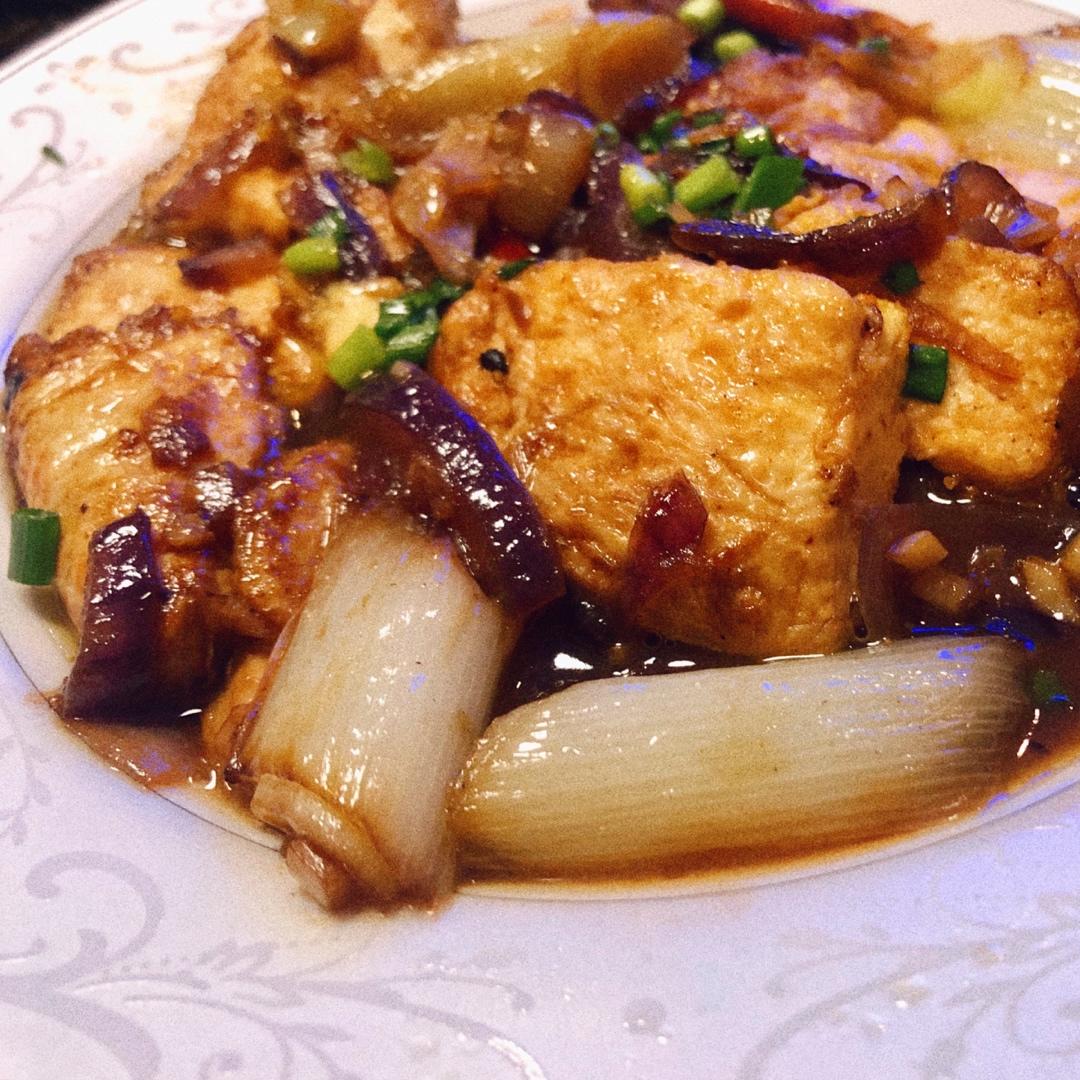 焖煎豆腐