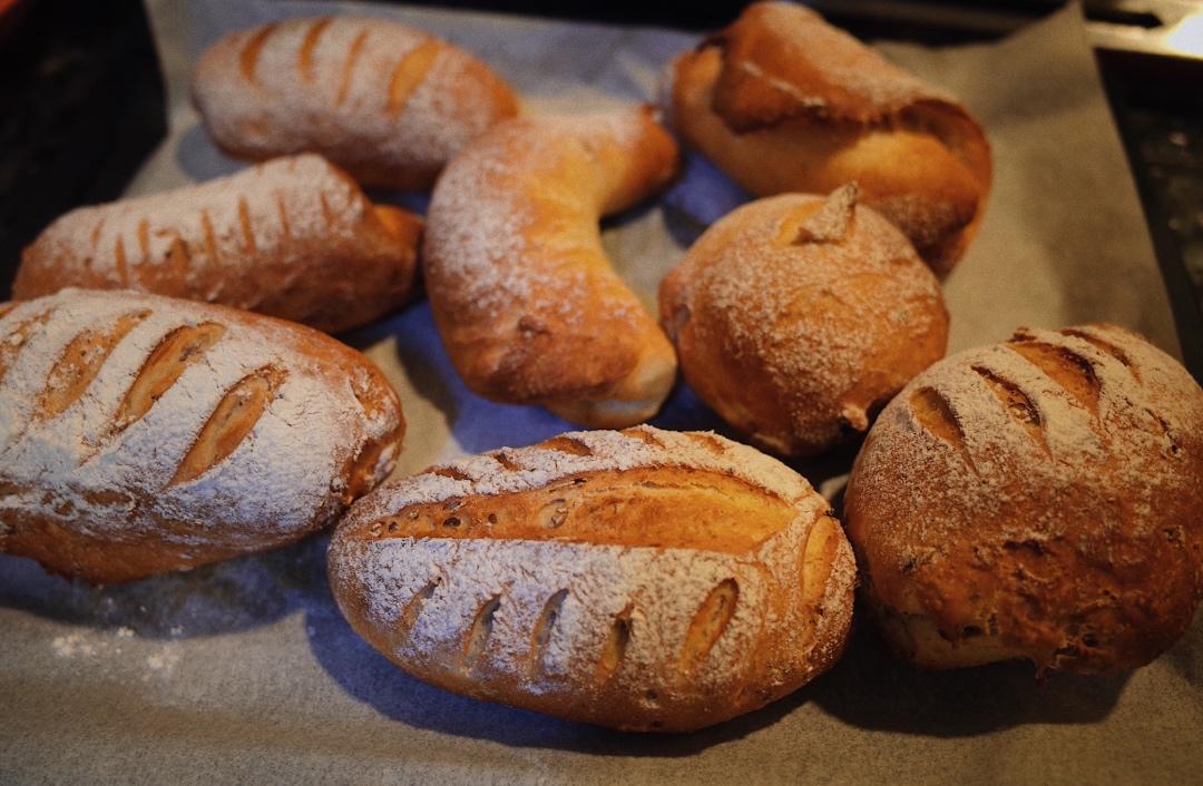 全麦牛奶蜜豆软欧