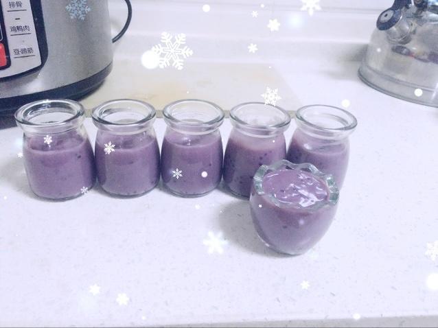 紫薯椰汁西米布丁（简约版）的做法