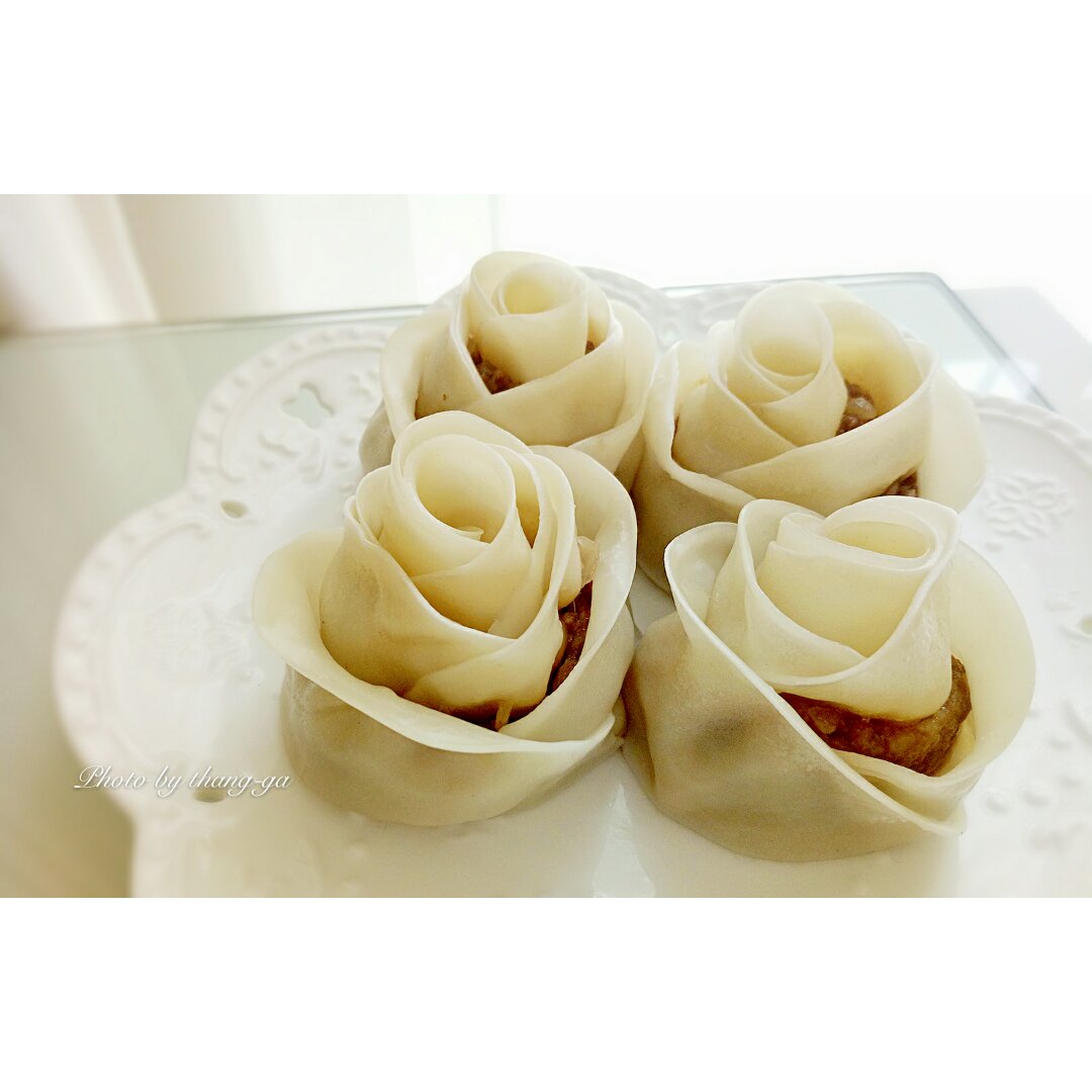 玫瑰花饺子
