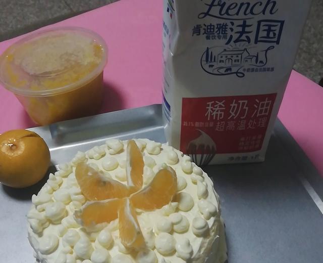 芒果橘子蛋糕的做法