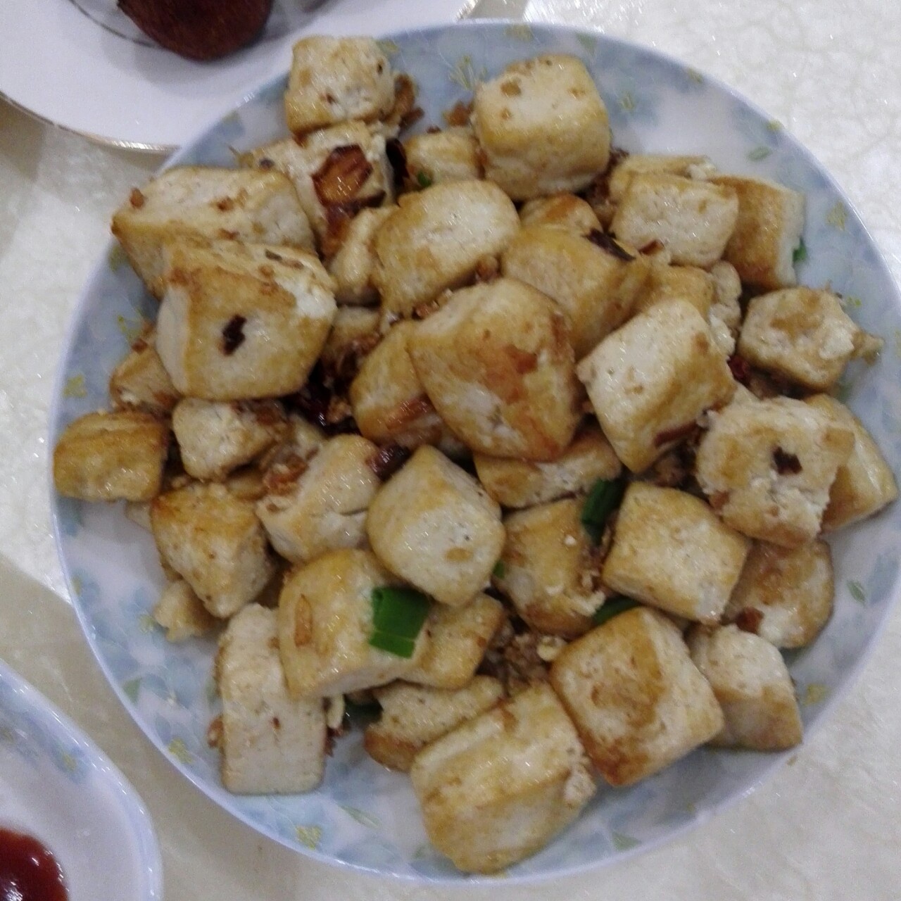 香辣黄金煎豆腐