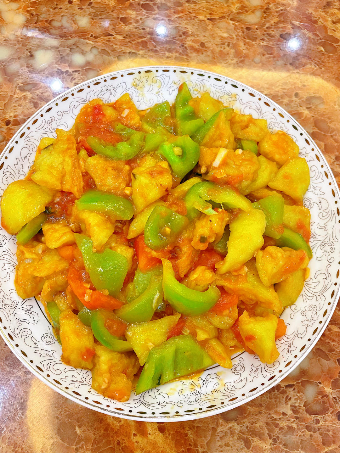 西红柿青椒茄子的做法