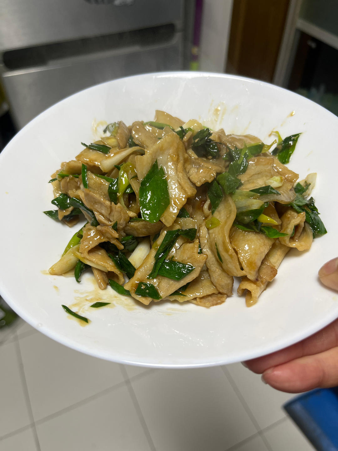 五花肉炒大蒜