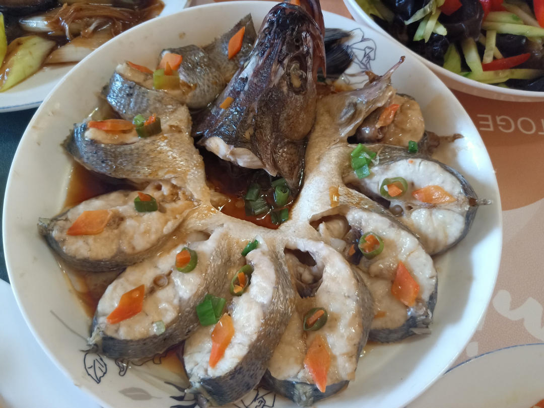 年夜饭系列之孔雀开屏清蒸鲈鱼