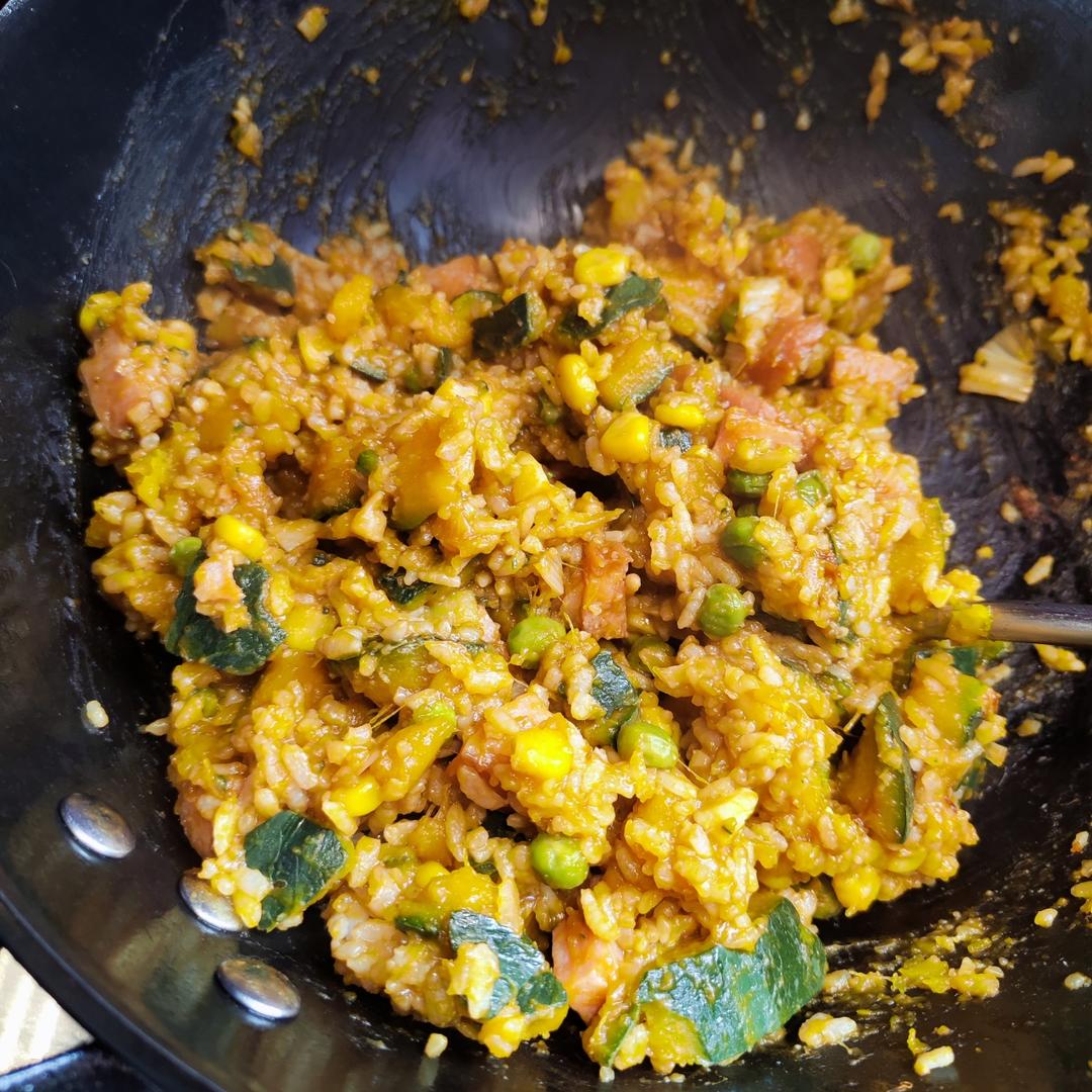 美味到不行的南瓜饭