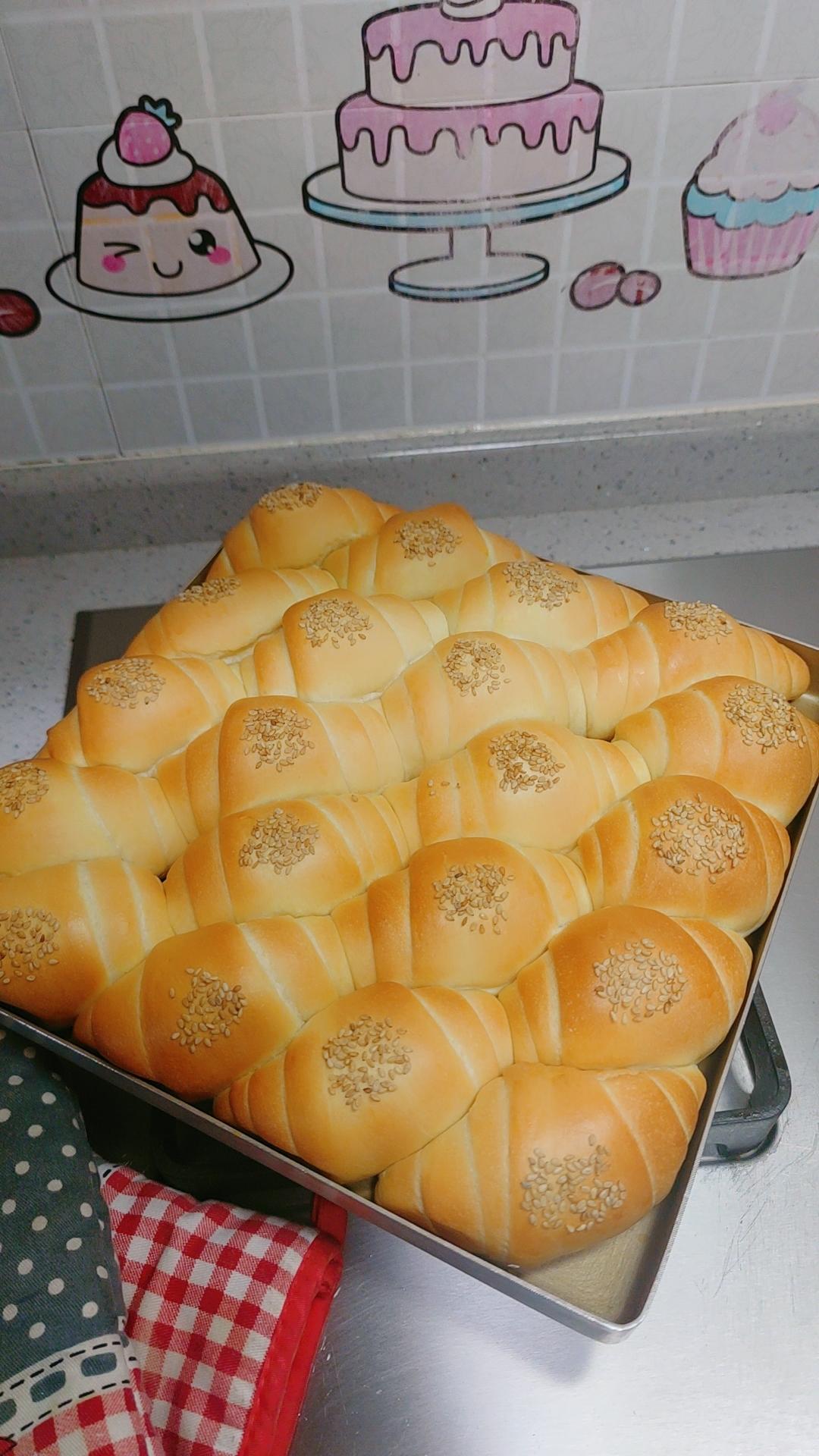 牛奶面包卷（直接法）