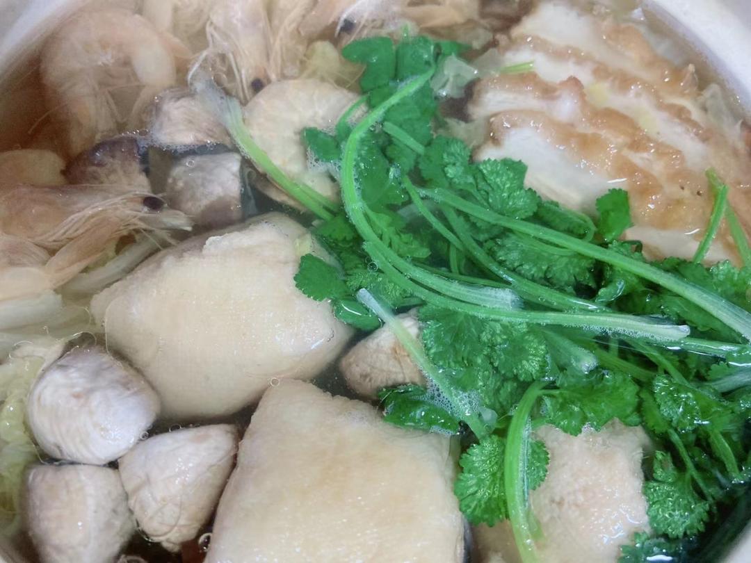 【冬日暖身汤】白菜虾干粉丝煲