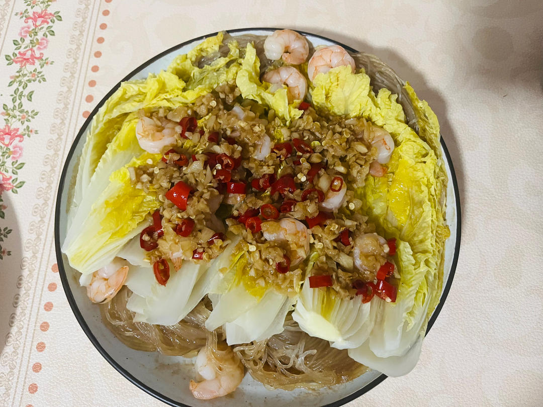 蒜蓉粉丝蒸娃娃菜