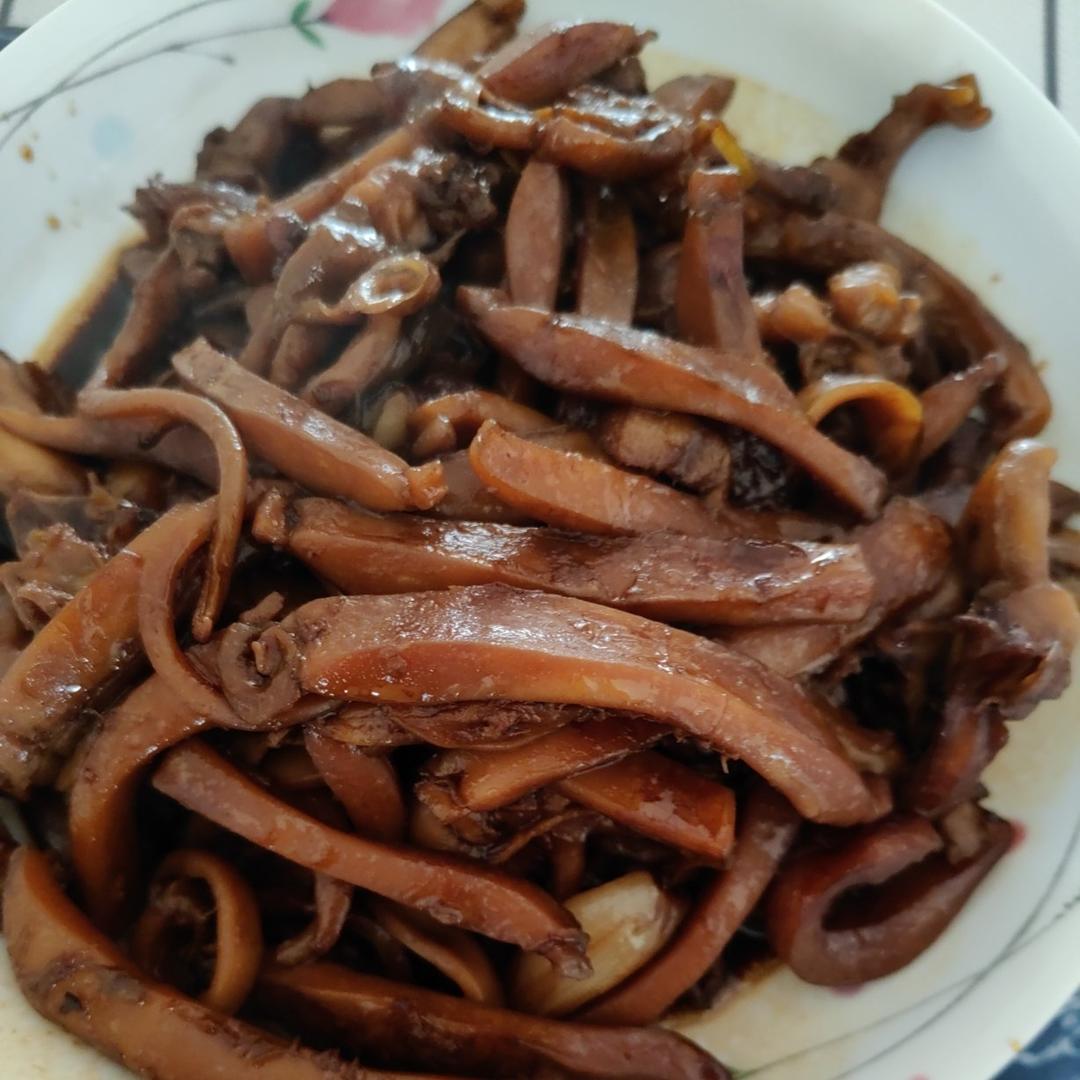 目鱼大烤（红烧墨鱼/卤乌贼）附超详细墨鱼清洗步骤