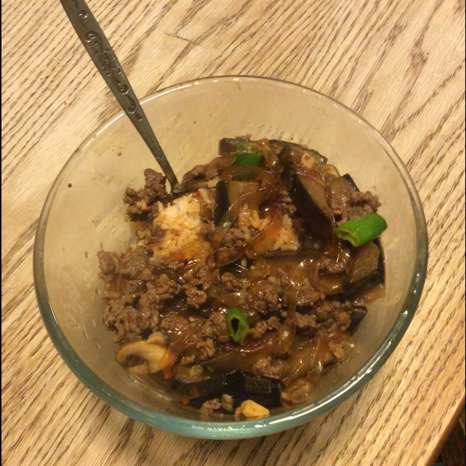 肉末茄子粉丝煲