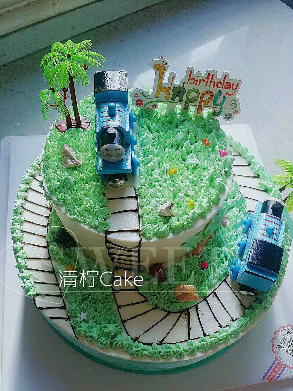 托马斯场景蛋糕
