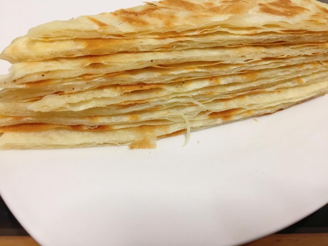 层次分明薄如蝉翼的家常基础烙饼
